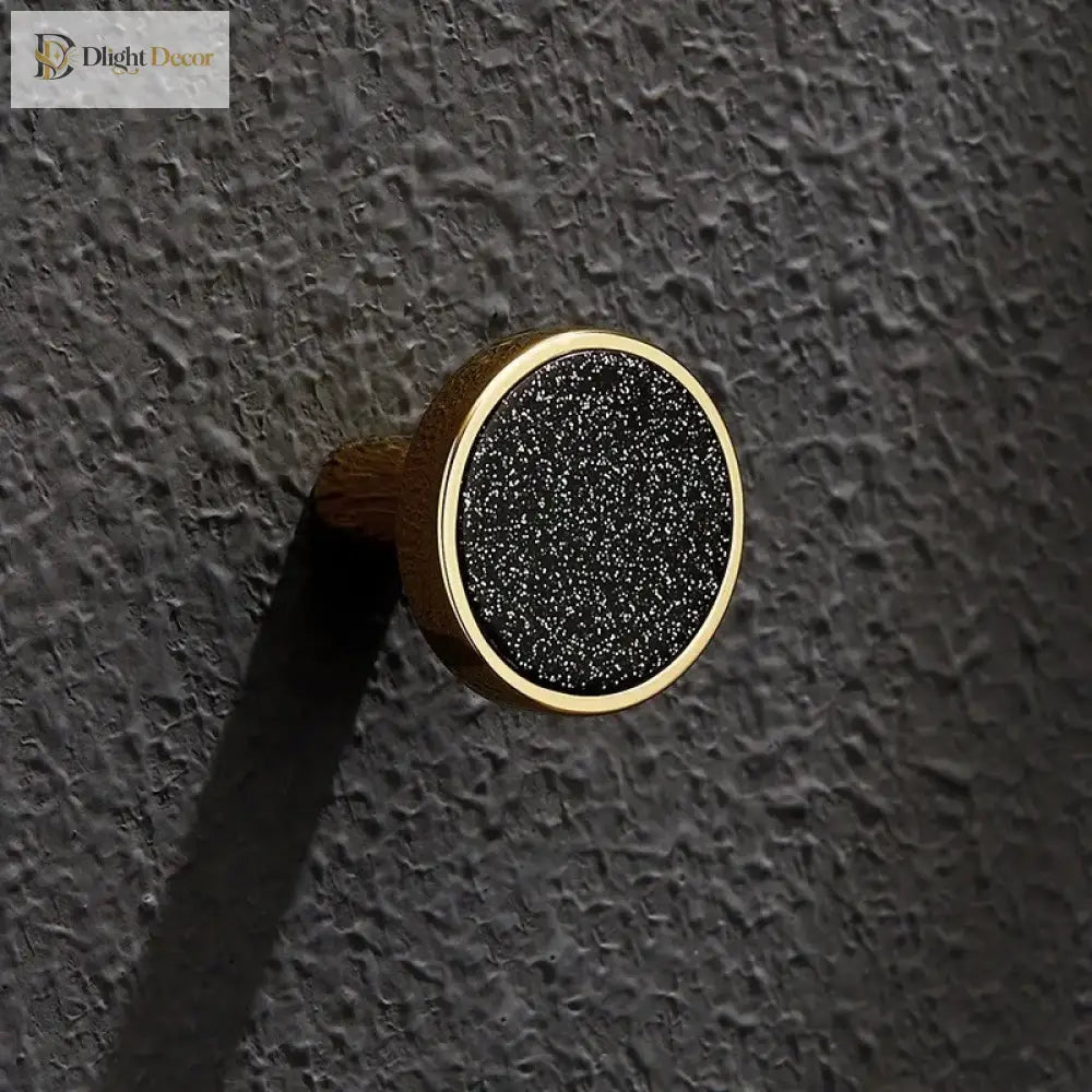 High-Grade Shell Single Hole Cabinet Handles - Creative Gold Drawer Knobs and Multipurpose Wall Hooks Knobs