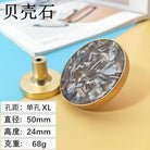 High-Grade Shell Single Hole Cabinet Handles - Creative Gold Drawer Knobs and Multipurpose Wall Hooks Shell XL Knobs