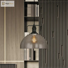 Hope Industrial Pendant: Modern Simplicity With Clear Glass (Black Finish)