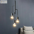 Illuminate Your Space With Timeless Style: The Industrial 3 - Light Chandelier