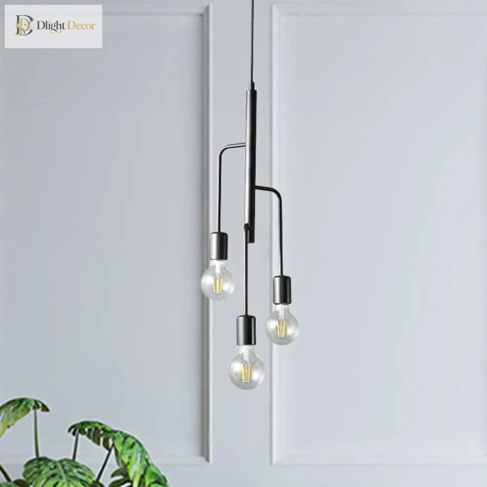 Illuminate Your Space With Timeless Style: The Industrial 3 - Light Chandelier