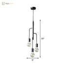 Illuminate Your Space With Timeless Style: The Industrial 3 - Light Chandelier