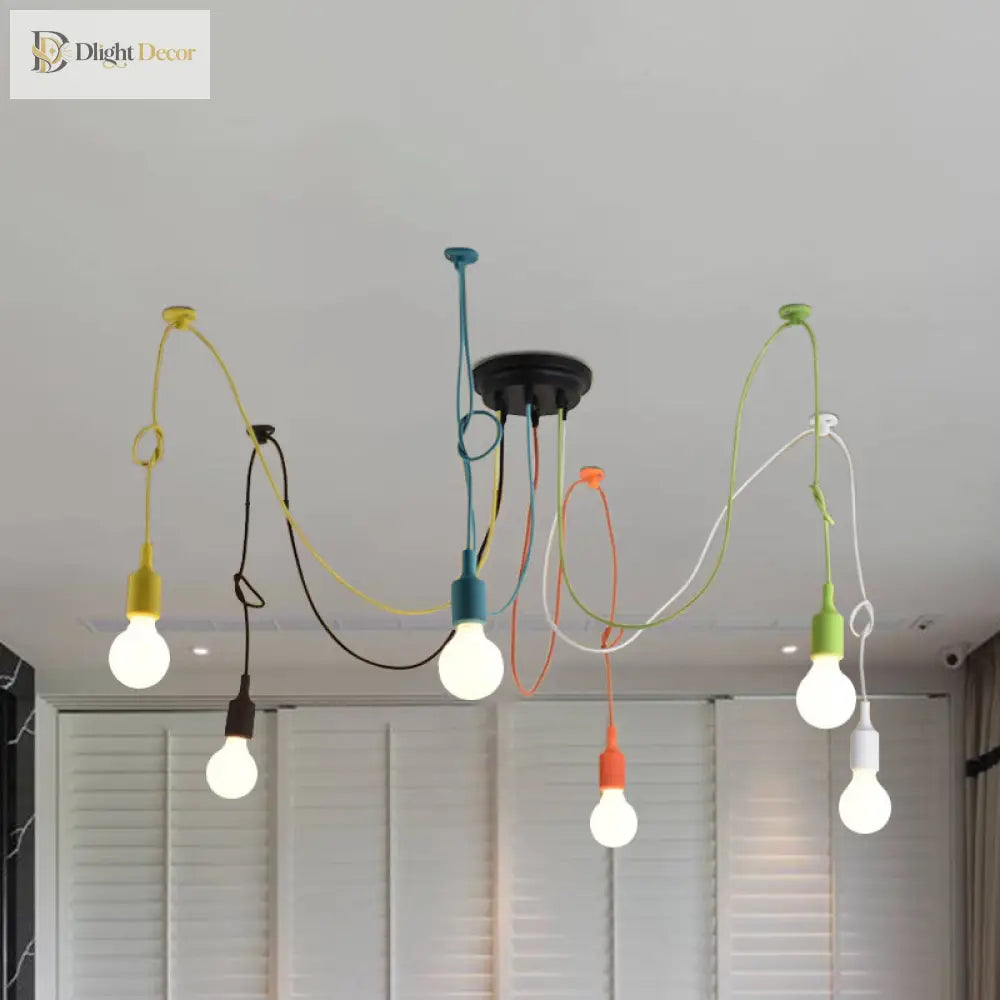 Illuminate Your Space With Industrial Flair: The Multi - Light Swag Pendant Light