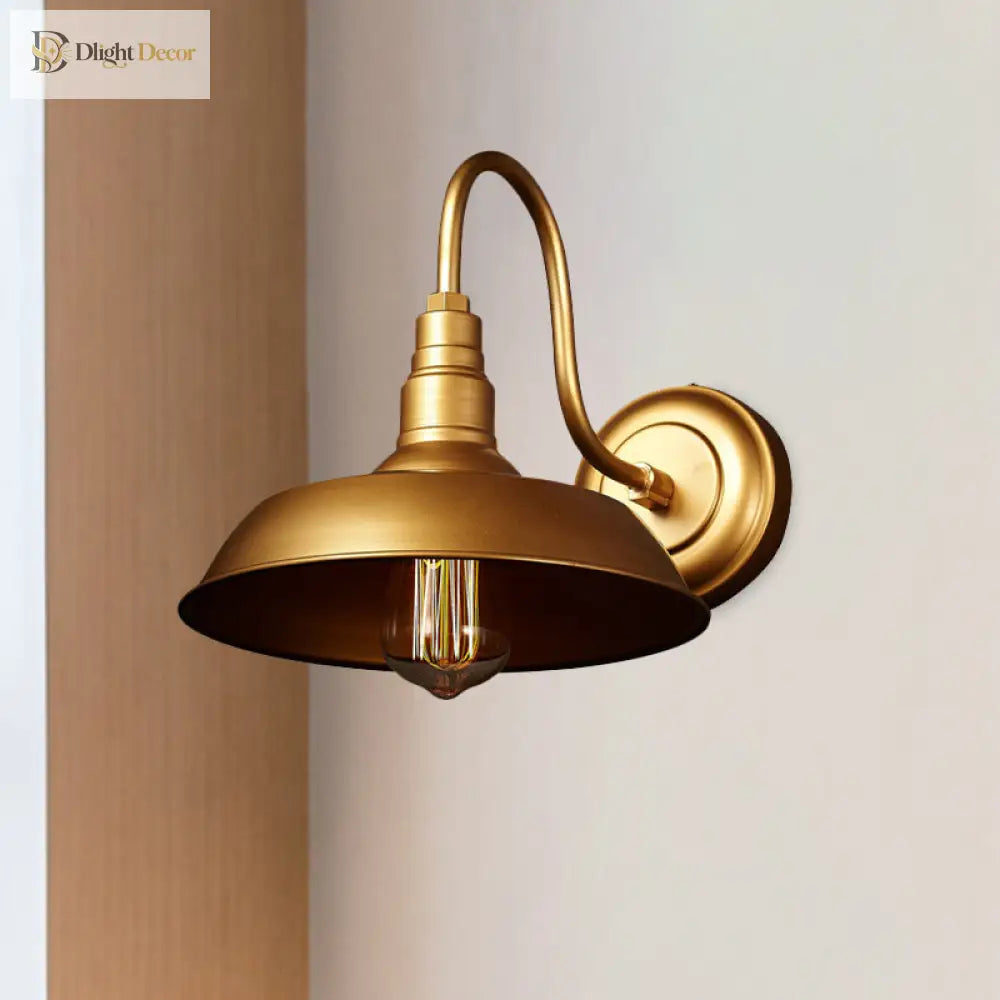 Illuminate Your Space With Industrial Chic: The Barn Wall Sconce Gooseneck Arm