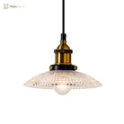 Sabelle’s Grid Glass Ceiling Light With Brass Bowl Shade - Industrial Elegance For Kitchens