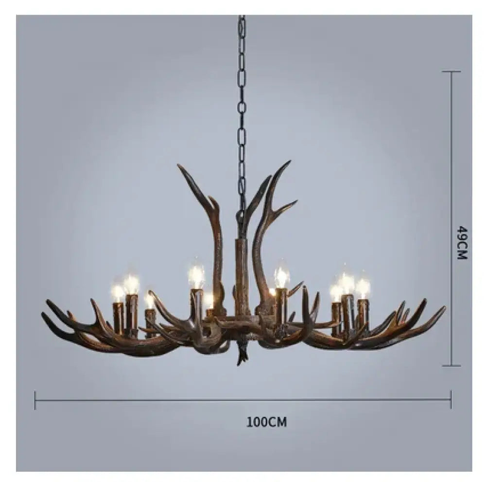 Industrial Antler Branch Chandelier – configuration option 13