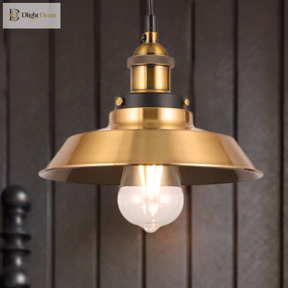 Sélène Barn Shade Metal Suspension Light - Industrial Style