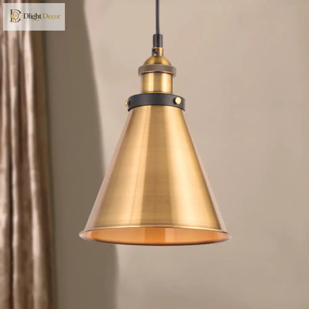 Sélène Barn Shade Metal Suspension Light - Industrial Style