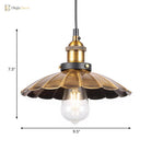 Sélène Barn Shade Metal Suspension Light - Industrial Style