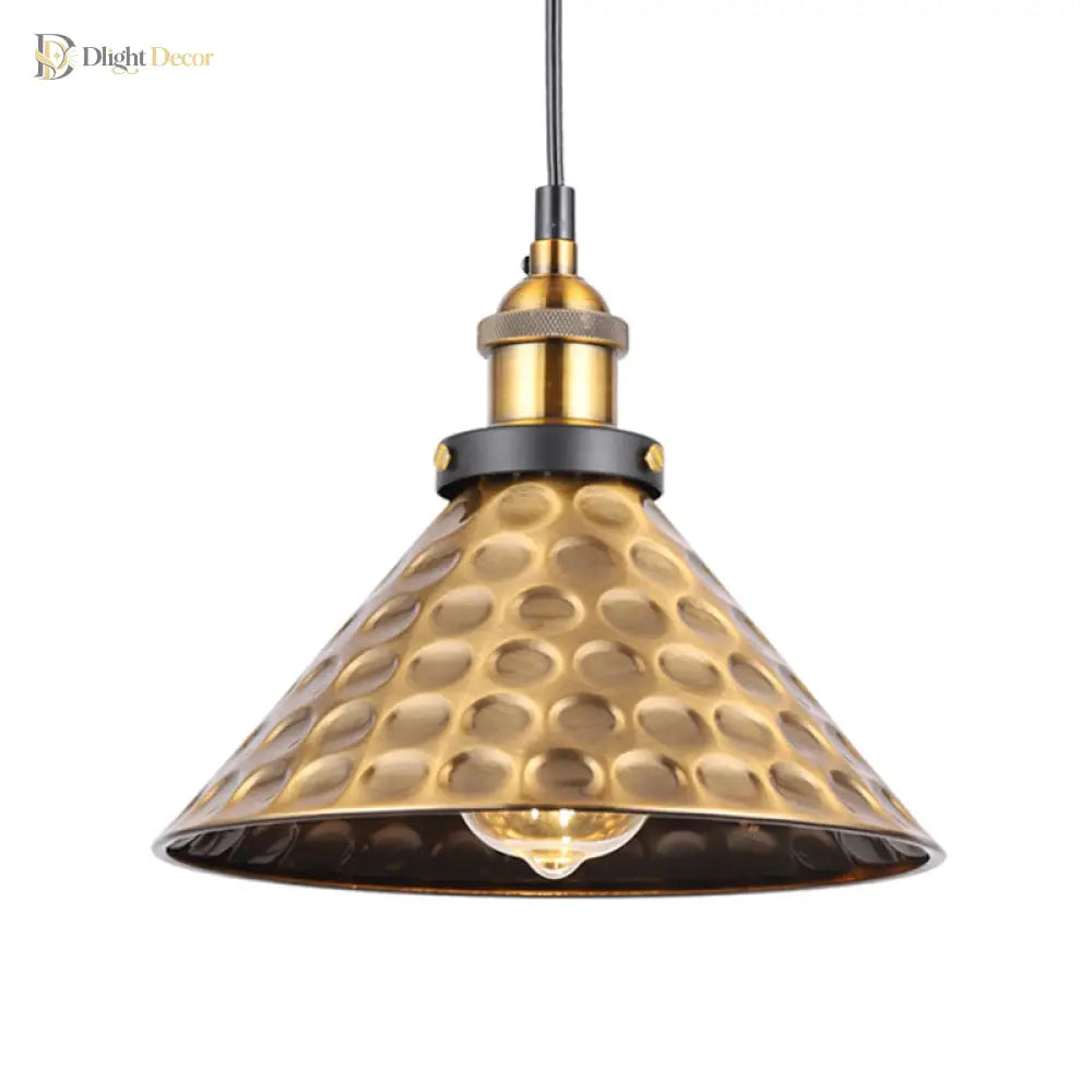Sélène Barn Shade Metal Suspension Light - Industrial Style