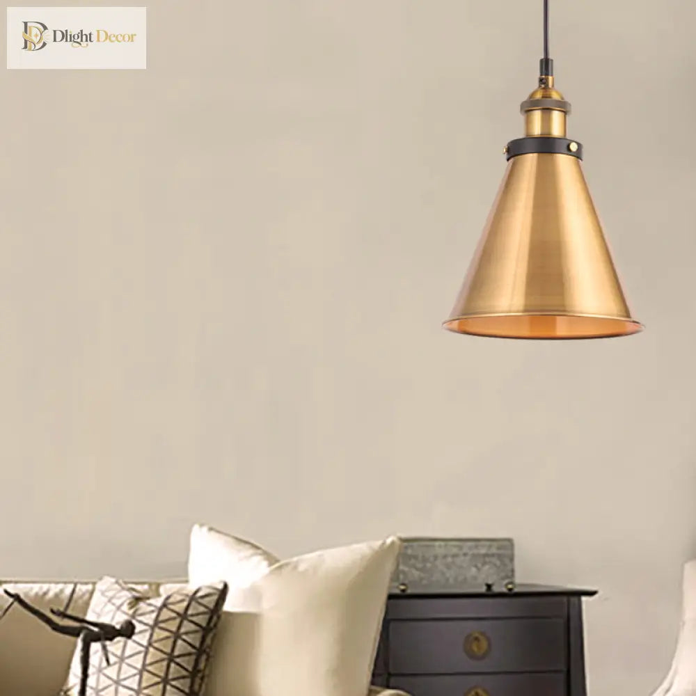 Sélène Barn Shade Metal Suspension Light - Industrial Style