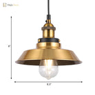 Sélène Barn Shade Metal Suspension Light - Industrial Style