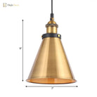 Sélène Barn Shade Metal Suspension Light - Industrial Style