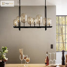 Industrial Glass Pendant Light For Kitchen And Restaurant - Retro Candle Design Luminaire Lights