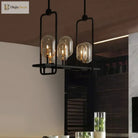 Industrial Glass Pendant Light For Kitchen And Restaurant - Retro Candle Design Luminaire Lights