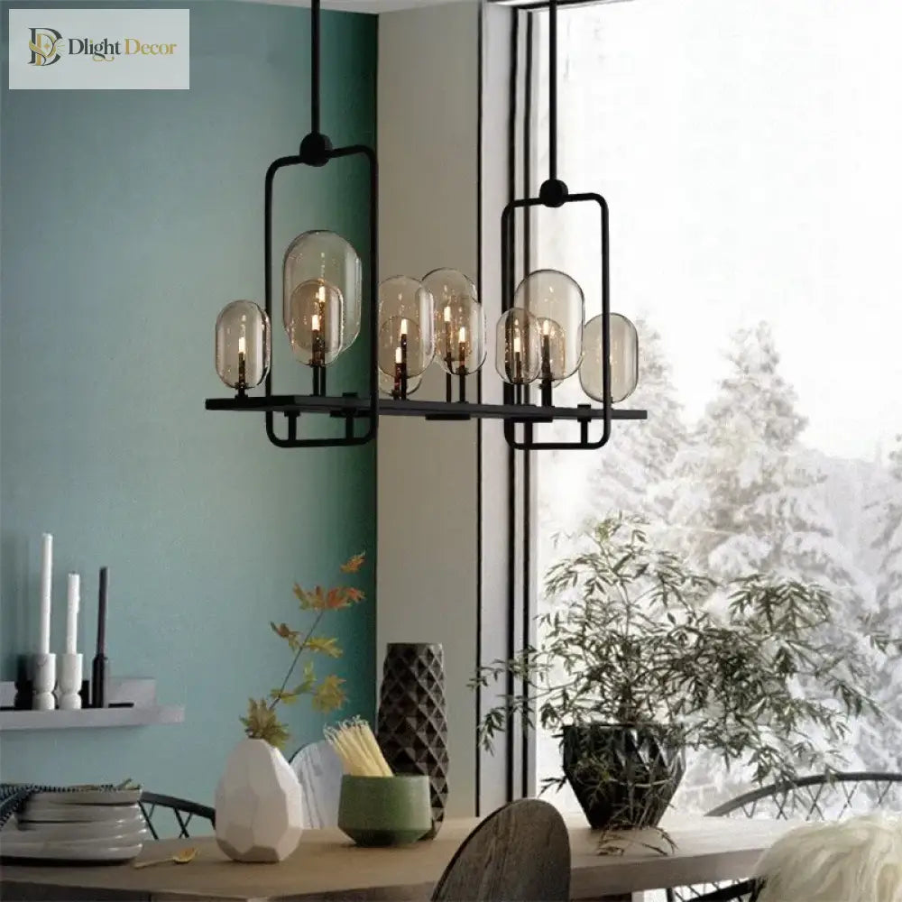 Industrial Glass Pendant Light For Kitchen And Restaurant - Retro Candle Design Luminaire Lights