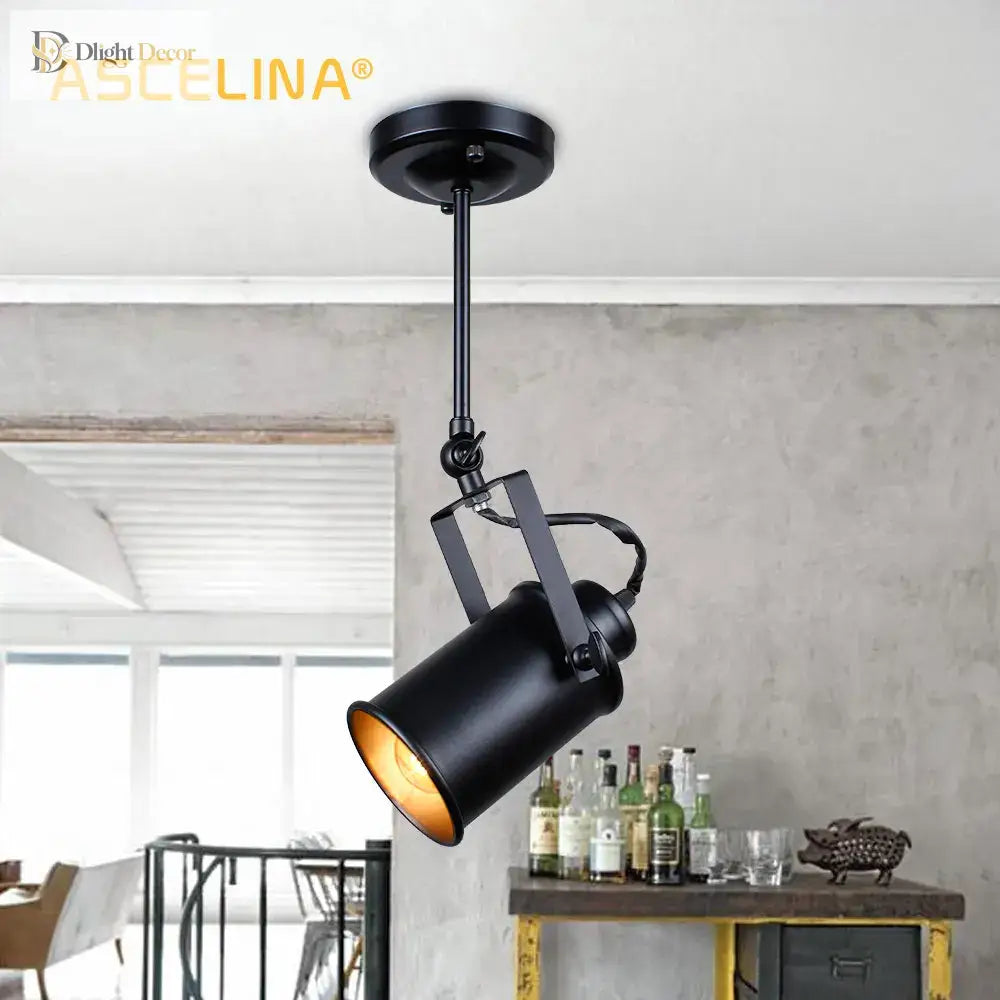 Vintage Industrial Spotlight Pendant Light – product view 2