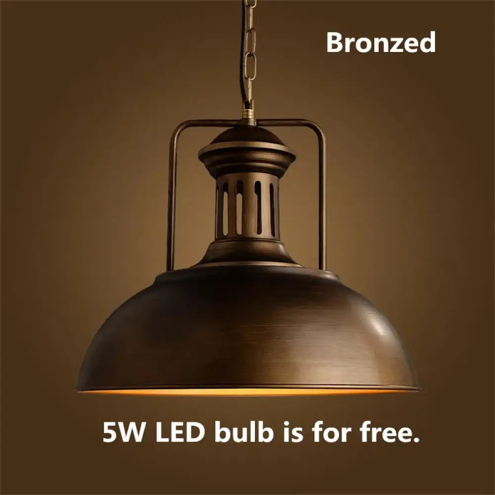 Vintage Country Industrial Pendant Light – style and size option 11