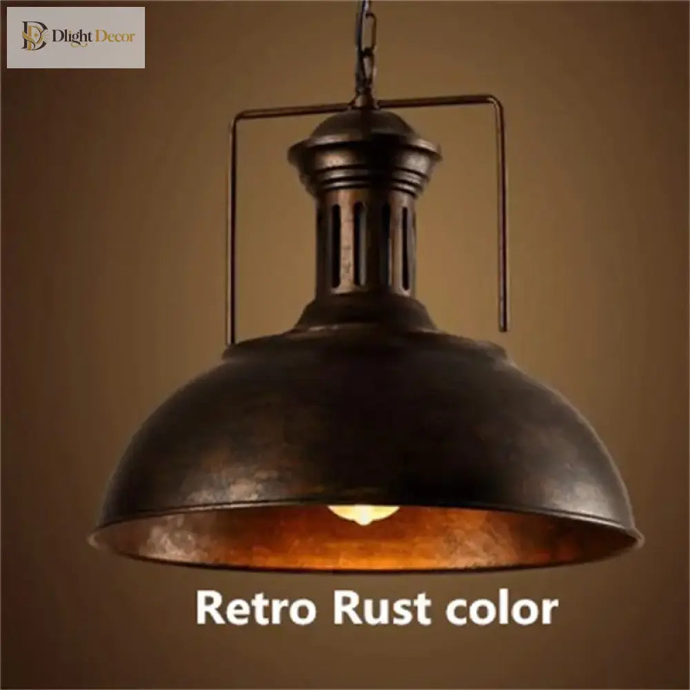 Vintage Country Industrial Pendant Light – product view 4