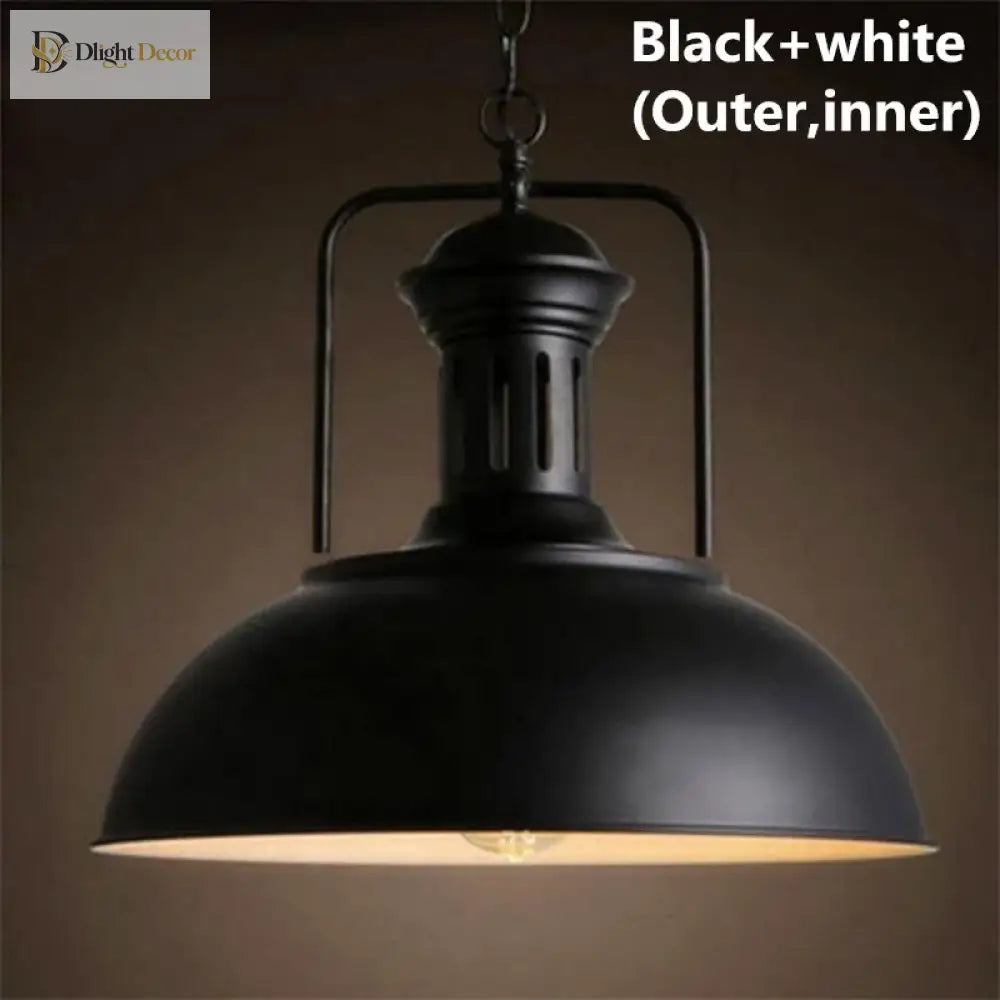 Vintage Country Industrial Pendant Light – product view 3