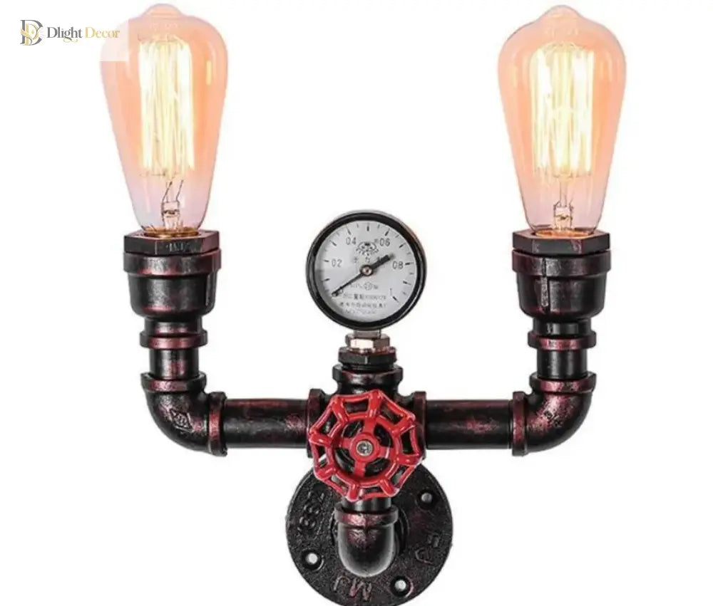 Industrial Vintage Wall Lamp - Retro Iron Pipe For Living Room And Loft Decor Wall Light