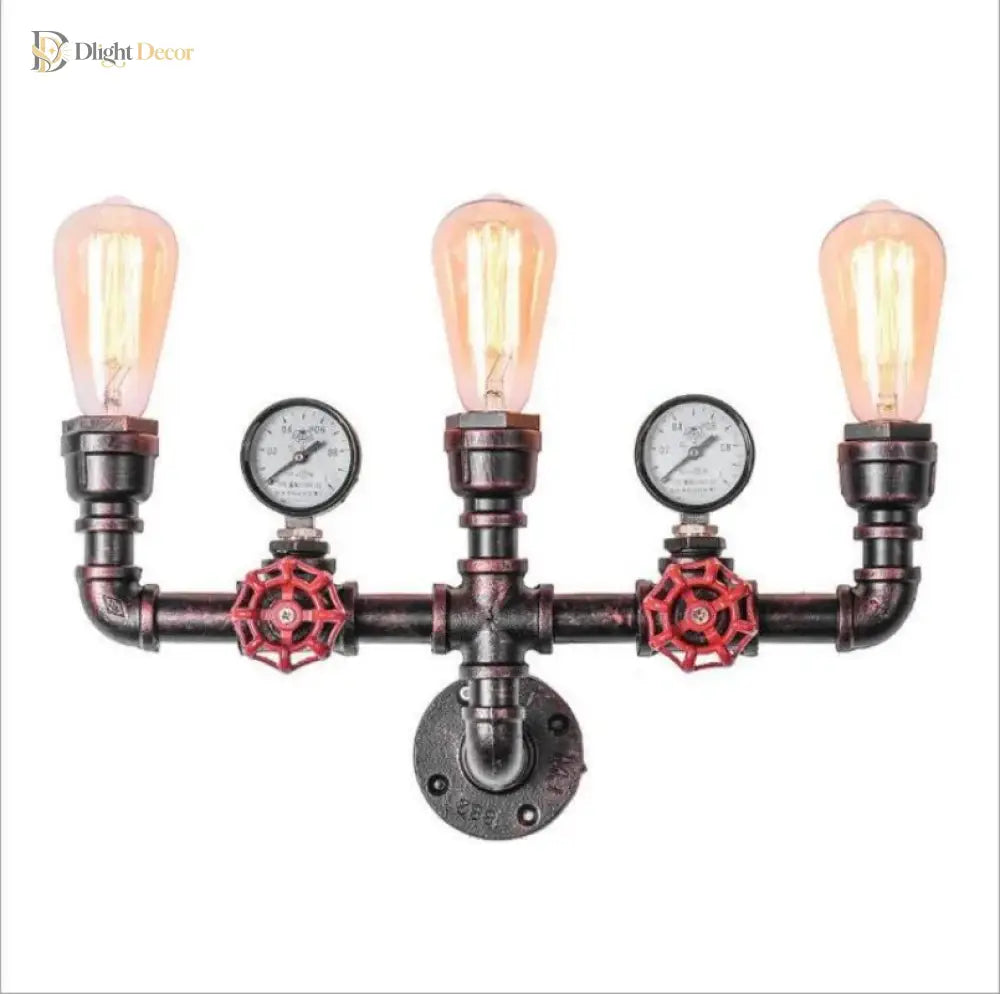 Industrial Vintage Wall Lamp - Retro Iron Pipe For Living Room And Loft Decor Wall Light