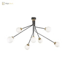 Introducing Nova’s Adjustable Radiance: Modern Black Metal Semi - Flush Ceiling Lamp