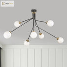 Introducing Nova’s Adjustable Radiance: Modern Black Metal Semi - Flush Ceiling Lamp