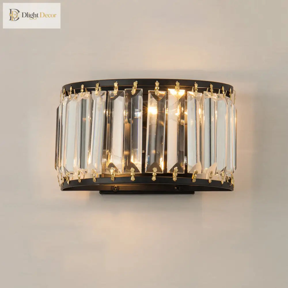 Introducing Chloe’s Dazzling Duos: Modern Black Crystal Wall Sconce