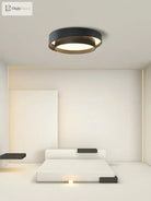 Round Ceiling Lamp - Modern Led Art Light Perfect For Studio Kitchen Bedroom Aisle Balcony And