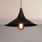 Isabella - Modern Conic Pendant Light (Black Or White) Black