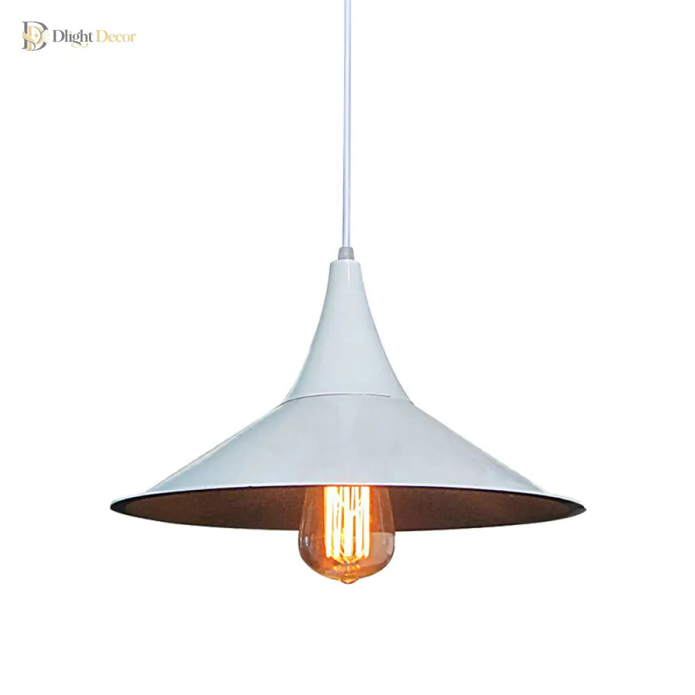 Isabella - Modern Conic Pendant Light (Black Or White)