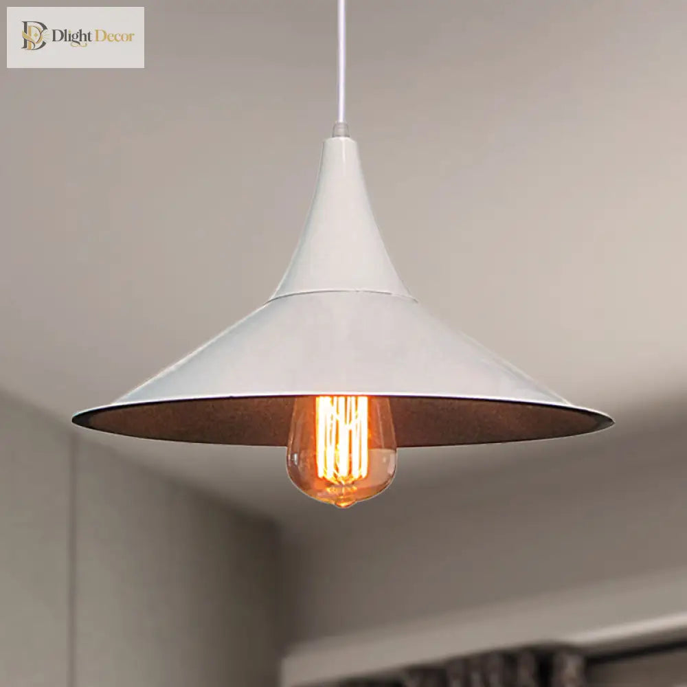 Isabella - Modern Conic Pendant Light (Black Or White)