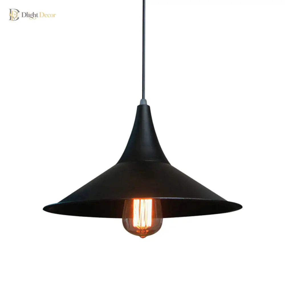 Isabella - Modern Conic Pendant Light (Black Or White)