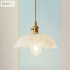 Isabella’s Modern Brass Pendant: Etched Glass Meets Vintage Charm