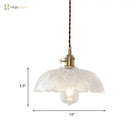 Isabella’s Modern Brass Pendant: Etched Glass Meets Vintage Charm