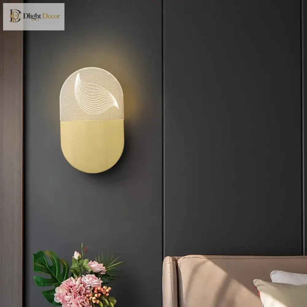 Isabella - Nordic Grade Simple Bedside Lamp Copper Wall Hotel Room Bedroom Living Study Background