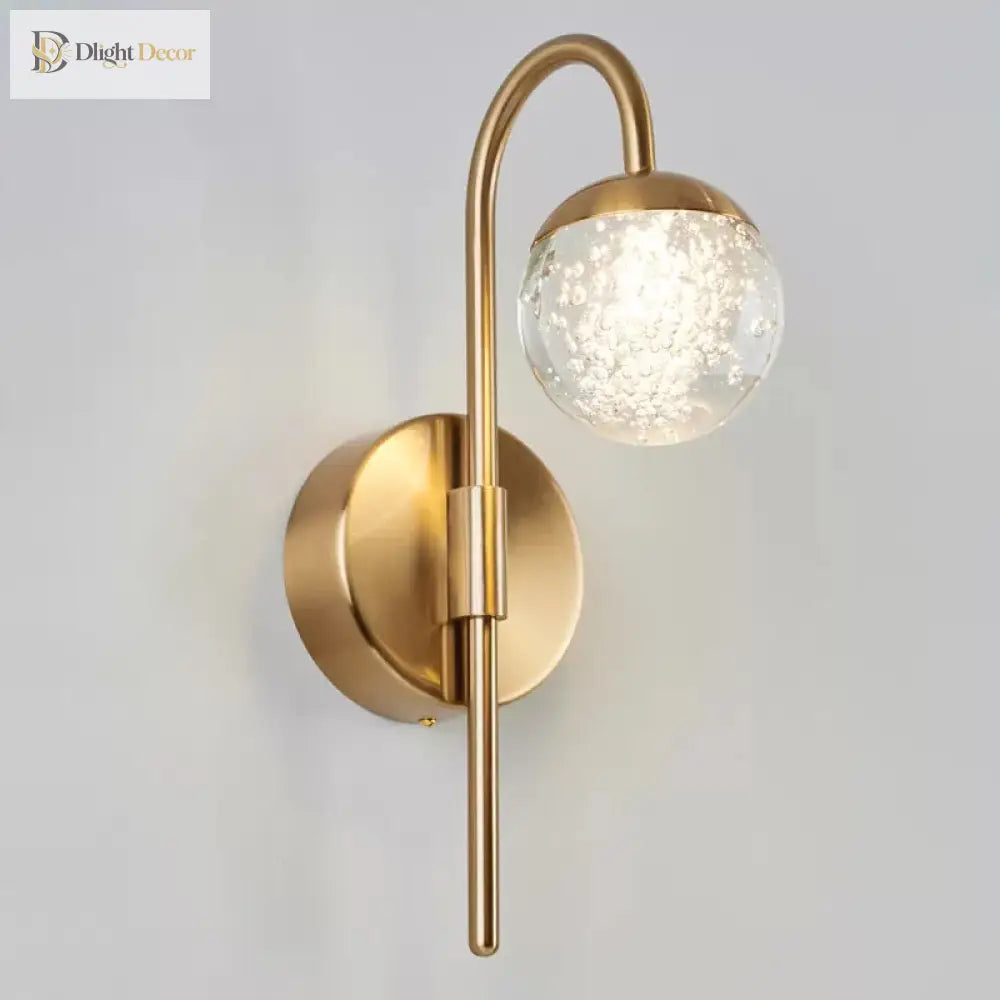 Isla Modern Crystal Orb: Light Up Your Walls In Style
