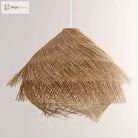 Japanese Wasabi - Inspired Led Pendant Lights - Rattan Chandelier Lamp Fixtures For Nordic Dining