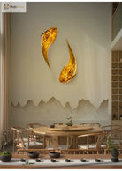 Dlight Decor Japanese Fish Wall Lamp Sculpture Wall Art