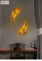Dlight Decor Japanese Fish Wall Lamp Sculpture Wall Art