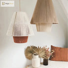 Japanese - Inspired Retro Chandelier - Woven Hemp Rope Pendant Lamp For Creative Home Decor Lights