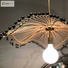 Japanese Bamboo Woven Pendant Lamp - Artistic Rattan Lighting Fixture For Restaurants Bedrooms And