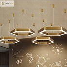 Jordyn Modern Gold Hexagon Pendant Light