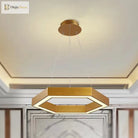 Jordyn Modern Gold Hexagon Pendant Light