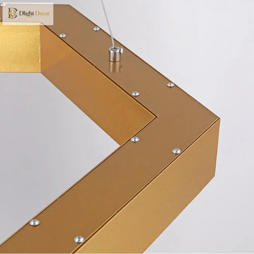 Jordyn Modern Gold Hexagon Pendant Light