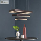 Josephine Coffee Cascade: Modern 3 - Tier Led Chandelier
