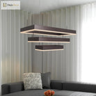Josephine Coffee Cascade: Modern 3 - Tier Led Chandelier
