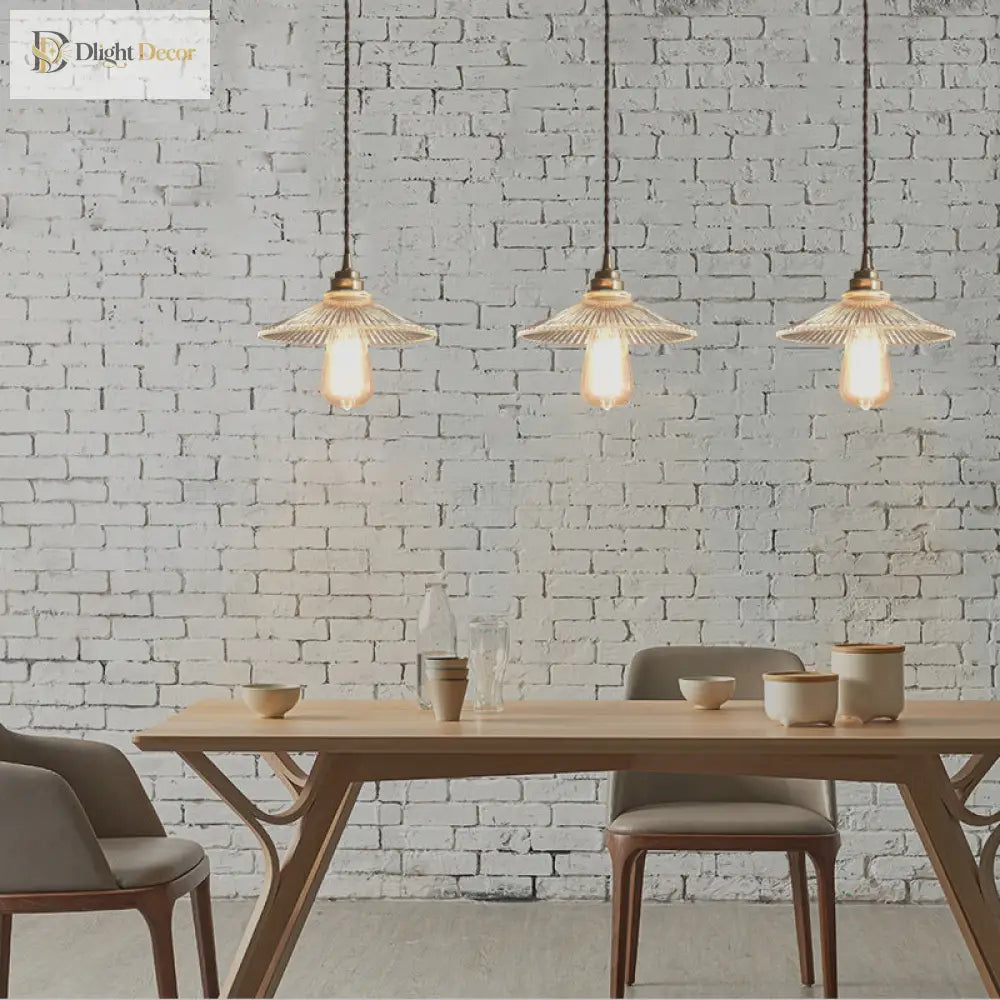 Julia Chic Ribbed Glass Pendant Light (Multiple Sizes)