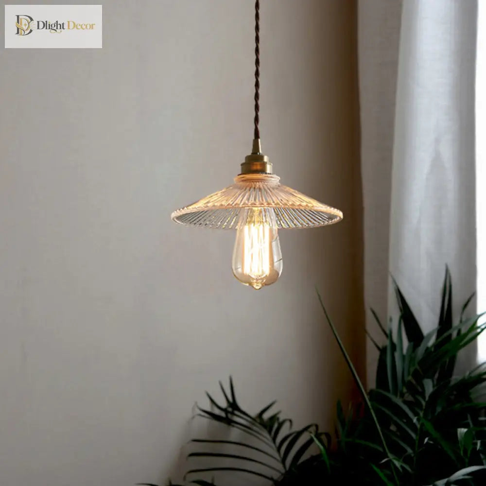 Julia Chic Ribbed Glass Pendant Light (Multiple Sizes)